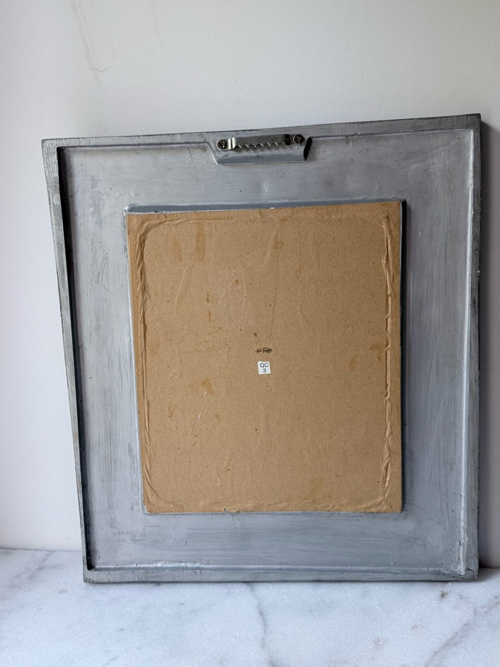 Decorative Floral Carved Square Wall Mirror - silver Gray - Picture 10 of 10